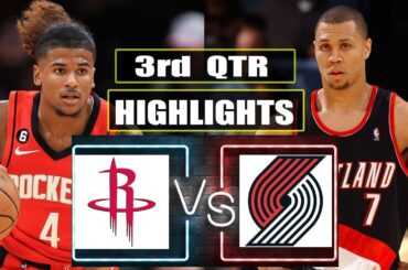 Portland Trail Blazers vs Houston Rockets 3rd QTR HIGHLIGHTS | March 25 | 2024 NBA Season