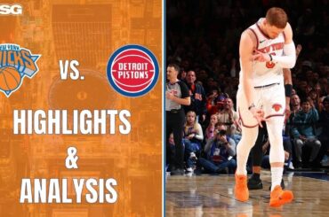 DiVincenzo Career-High Night Breaks Knicks Team Record In Pistons Season Sweep | New York Knicks