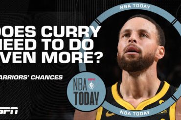 Will the Warriors need even more from Steph Curry to keep their Play-In hopes afloat? | NBA Today