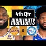 Los Angeles Lakers vs. Philadelphia 76ers 4th-QTR P2 Highlights | March 22 | NBA Season 2024