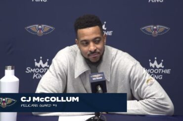 CJ McCollum on 3Q comeback, loss to OKC | Pelicans-Thunder Postgame Interview 3/26/24