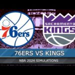 Philadelphia 76ers vs Sacramento Kings Full Game Highlights | NBA Today 3/25/2024 (NBA 2K24 Sim)