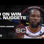 Kevin Durant thinks the Suns need to get ‘comfortable’ with playoff intensity | SportsCenter