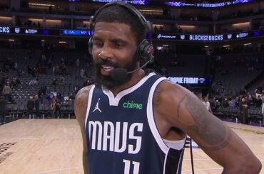 Kyrie Irving Talks WIN vs Kings, Postgame Interview 🎤