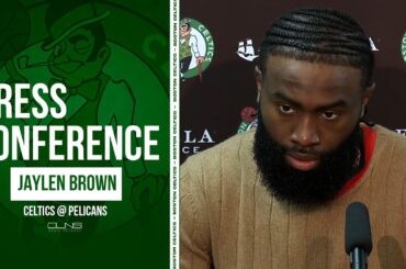 Jaylen Brown INJURY UPDATE Following Celtics 104-92 Win Over Pelicans | Postgame Interview