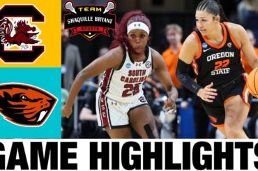 #1 South Carolina vs Oregon State Highlights | 2024 NCAA Women's Basketball Championship - Elite 8