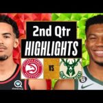 Milwaukee Bucks vs Atlanta Hawks Full Highlights 2nd QTR | Mar 30 | 2024 NBA Regular Season