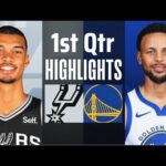 Golden State Warriors vs. San Antonio Spurs  1st Qtr Full Highlights| Mar 31 |  NBA Highlights 2024