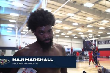 Naji Marshall talks catch and shoot threes, game against Phoenix | Pelicans-Suns Shootaround 4/1/24