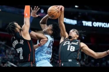 Memphis Grizzlies vs Detroit Pistons - Full Game Highlights | April 1, 2024 | 2023-24 NBA Season