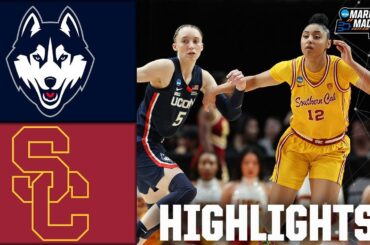 NCAA Tournament Elite 8: UConn Huskies vs. USC Trojans | Full Game Highlights