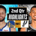 Golden State Warriors vs San Antonio Spurs 2nd QTR-PART 2 Highlights| Mar 31|2024 NBA Regular Season