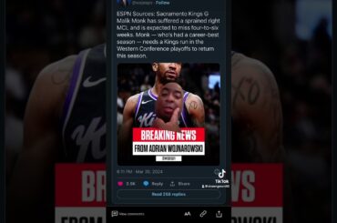 Sacramento Kings lose another star player to injury ￼