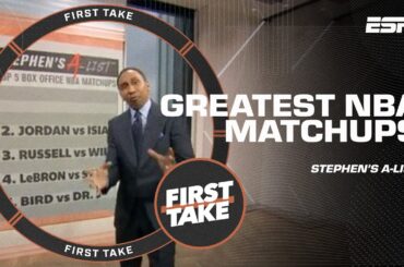 Stephen's A-list GREATEST NBA MATCHUPS: Bird vs. Magic + Jordan vs. Isiah 🙌🏀 | First Take