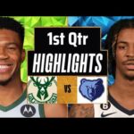 Milwaukee Bucks vs Memphis Grizzlies Full Highlights 1st QTR | Apr 3 | 2024 NBA Regular Season