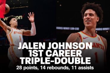 JALEN JOHNSON FIRST-CAREER TRIPLE-DOUBLE