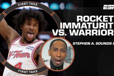 'The Rockets showed IMMATURITY in loss to Warriors' - Stephen A. SOUNDS OFF 😳 | First Take