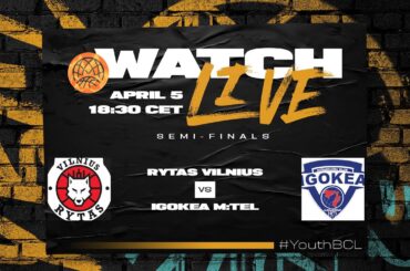 LIVE | Semi-Finals: Rytas Vilnius v Igokea m:tel | #YouthBCL 2024