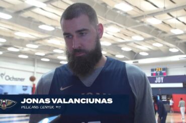 Jonas Valanciunas talks Spurs game, Wembanyama | Pelicans-Spurs Shootaround 4/5/24