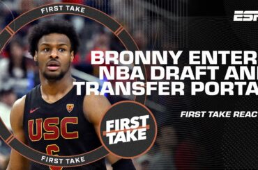 🚨 Bronny James DECLARES for NBA DRAFT & ENTERS TRANSFER PORTAL 🚨 Stephen A. REACTS | First Take