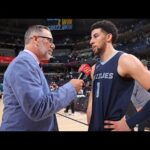 Scotty Pippen Jr. Walk Off Interview | Grizzlies vs. Pistons