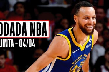 Warriors vencem os Rockets em CONFRONTO DIRETO pelo Play-In - Rodada NBA 04/04