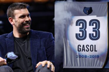 Marc Gasol's Memphis Grizzlies Jersey Retirement