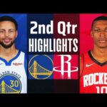 Golden State Warriors vs. Houston Rockets 2nd Qtr Full Highlights | Apr. 4 |  NBA Highlights 2024