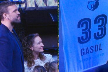 Marc Gasol - FULL Grizzlies Jersey Retirement Ceremony