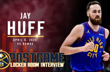 Jay Huff Full Post Game Locker Room Interview vs. Hawks 🎙