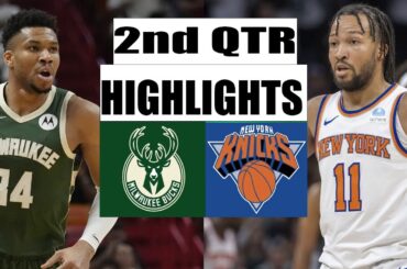 New York Knicks vs Milwaukee Bucks 2nd QTR GAME HIGHLIGHTS | April 7 | 2024 NBA Season