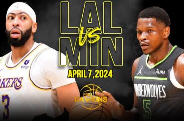 Los Angeles Lakers vs Minnesota Timberwolves Full Game Highlights | April 7, 2024 | FreeDawkins