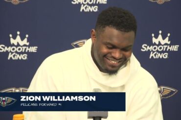 Zion Williamson on defense in win, final stretch | Pelicans at Suns Postgame Interview 4/7/24