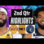 Los Angeles Lakers vs Minnesota Timberwolves 2nd QTR - PART 2 Highlights | Apr 7 | 2024 NBA Season