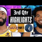 Los Angeles Lakers vs Minnesota Timberwolves 3rd QTR - PART 2 Highlights | Apr 7 | 2024 NBA Season