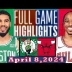 Boston Celtics vs Chicago Bulls Full Game Highlights April 8, 2024 | NBA Season