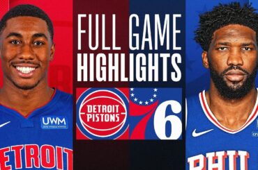 PISTONS at 76ERS | FULL GAME HIGHLIGHTS | April 9, 2024