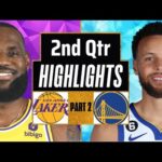 Los Angeles Lakers vs Golden State Warriors 2nd QTR - PART 2 Highlights | Apr 9 | 2024 NBA Season