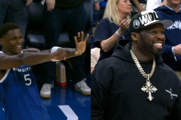 Anthony Edwards hyped after scoring 51 points vs Wizards and 50 cent loved it 😂