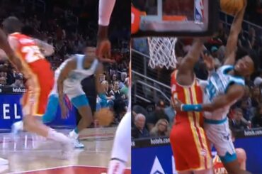 Brandon Miller has Hornets announcers going wild after nasty cross into poster dunk