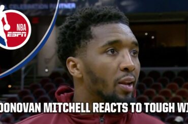 'IT'S NOT ALWAYS GOING TO BE PRETTY!' 😅 - Donovan Mitchell after Cavs' tough win | NBA on ESPN