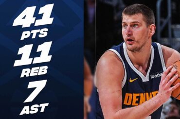 Nikola Jokic Is In PLAYOFF-MODE! Drops 41-PT Double-Double vs Timberwolves! 🔥| April 10, 2024