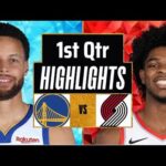 Golden State Warriors vs Portland Trail Blazers Full Highlights 1st QTR | Apr 11 | 2024 NBA Season