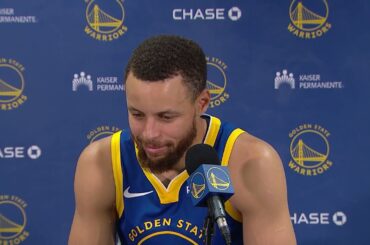 Steph Curry Talks Win vs Blazers, Postgame Interview