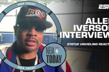 ⭐️ 76ers legend Allen Iverson talks statue unveiling, face of the NBA & playoffs ⭐️ | NBA Today