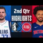 Dallas Mavericks vs Detroit Pistons 2nd Qtr Full Highlights | Apr. 12 | NBA 2024 Highlights