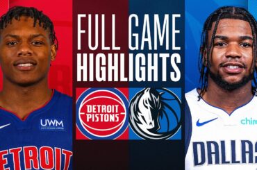 PISTONS at MAVERICKS | FULL GAME HIGHLIGHTS | April 12, 2024