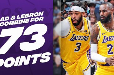 Anthony Davis (36 PTS) & LeBron James (37 PTS) GET BUSY! 😤 | April 12, 2024