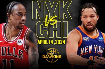 New York Knicks vs Chicago Bulls Full Game Highlights | April 14, 2024 | FreeDawkins