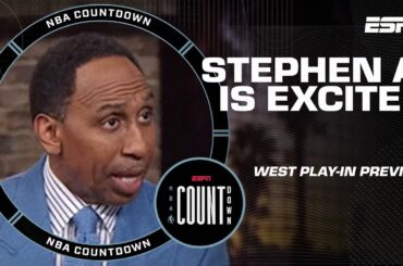 Why Stephen A. is EXCITED about the West Play-In 🙌 | NBA Countdown